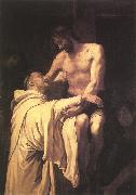 RIBALTA, Francisco Christ Embracing St Bernard xfgh Germany oil painting reproduction